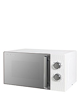 Russell Hobbs RHMM715 17Litre Textured Honeycomb Manual Microwave- White