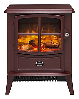 Dimplex 2kW Brayford Burgundy Electric Fire Stove