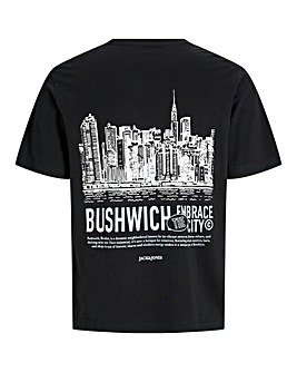 Jack & Jones York Back Graphic T-Shirt - Black