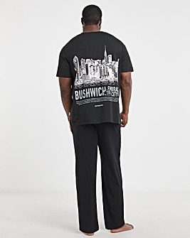 Jack & Jones Bushwich Back Graphic T-Shirt - Black
