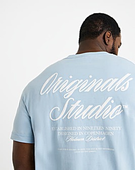 Jack & Jones Norrebro Back Graphic T-Shirt - Blue