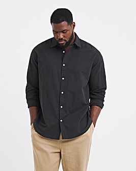 Jack & Jones Breeze Linen Blend Shirt - Black