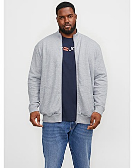 Jack & Jones Paulos Full Zip Sweatshirt - Grey