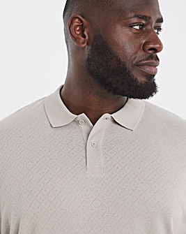 Jack & Jones Premium Summer Textured Polo - Natural