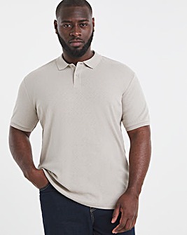Jack & Jones Premium Summer Textured Polo - Natural