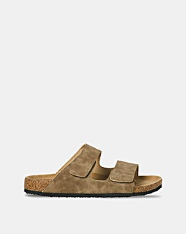Jack & Jones Central Two Strap Sandal - Natural