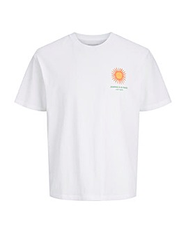 Jack & Jones Saint-Tropez Back Graphic T-Shirt - White