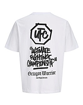 Jack & Jones UFC Back Graphic T-Shirt - White