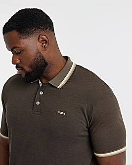Jack & Jones Premium Blualves Tipped Polo - Brown