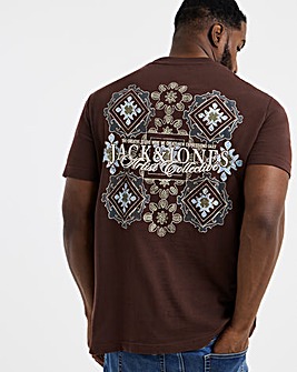 Jack & Jones Bleecker Back Graphic T-Shirt - Brown