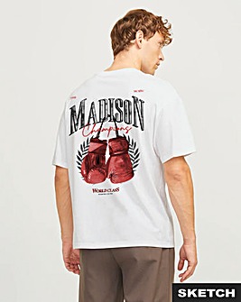 Jack & Jones Madison Crew Neck T-Shirt - Bright White