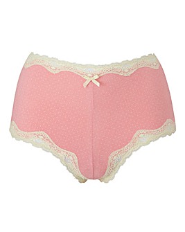 Naturally Close Cotton and Lace Shorts
