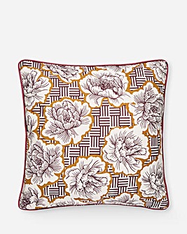 Abstract Flower Cushion Cover