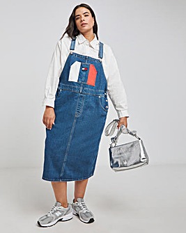 Tommy Jeans Midi Dungaree Dress