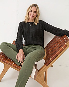 FatFace Anna Cable Cotton Jumper