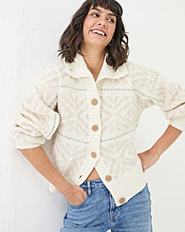 FatFace Haisley Pattern Cardigan