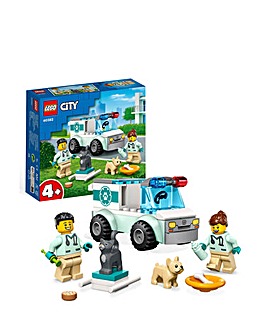 LEGO City 4+ Vet Van Rescue Toy Animal Ambulance Set 60382