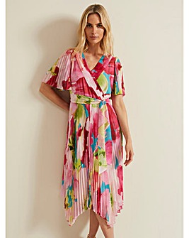 Phase Eight Kendal Floral Pleat Midi Dress