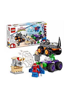LEGO Marvel Hulk vs Rhino Monster Truck Showdown Set 10782