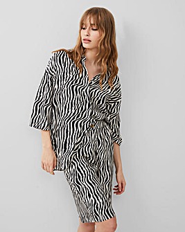 French Connection Zebra Print Shirt