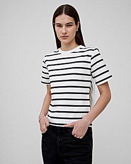 French Connection Rallie Cotton Stripe Tee