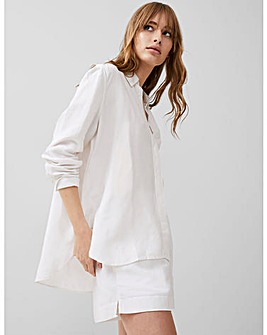 French Connection Birdie Linen Boyfriend Shirt