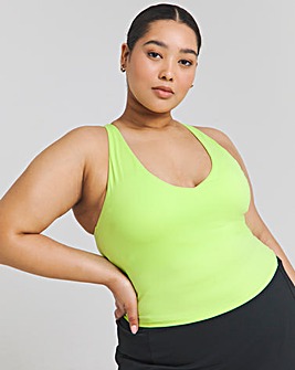 TALA SkinLuxe Built-in Support Strappy Back Cami Top- Lime