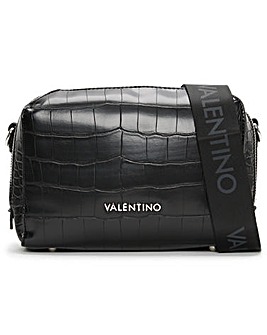 Valentino Bags Pattie Haversack Moc Croc Cross Body Bag