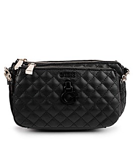 Guess Rue Rose Quilted Double Pouch Cross-Body Bag