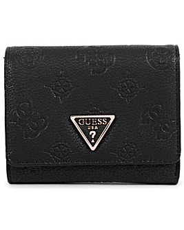 Guess Small Helaina Stamp Logo Trifold Wallet