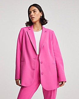 Pink Tailored Single Breasted Blazer