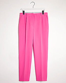 Pink Tailored Cigarette Trousers