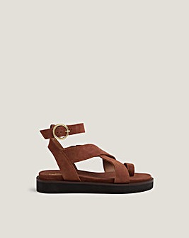 Monsoon Ivy Toe Strap Suede Sandals