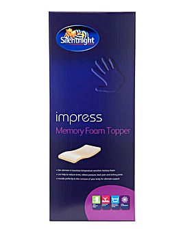 Silentnight Impress Memory Foam Mattress Topper 2.5cm