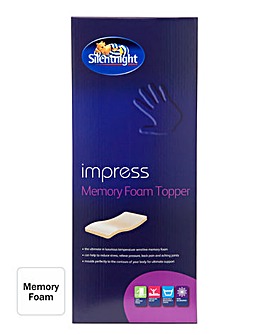 Silentnight Impress Memory Foam Mattress Topper 2.5cm