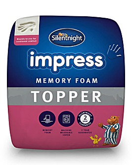 Silentnight Impress Memory Foam 5cm Mattress Topper