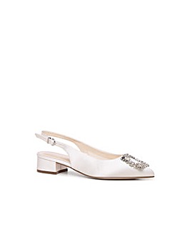 Paradox London Wide Fit Bejeweled Wedding Shoes