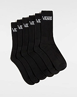 VANS Classic Crew 6 Pack Socks