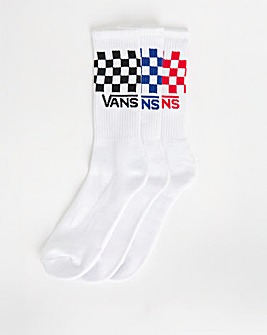 VANS Classic Check Crew 3 Pack Socks