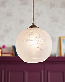Joe Browns Floral Trail Glass Fitted Pendant Light
