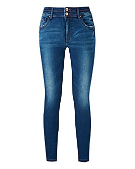 Vintage Blue Shape & Sculpt High Waist Skinny Jeans Regular Length