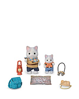 Sylvanian Families Exciting Exploration Set - Latte Cat Brother & Baby