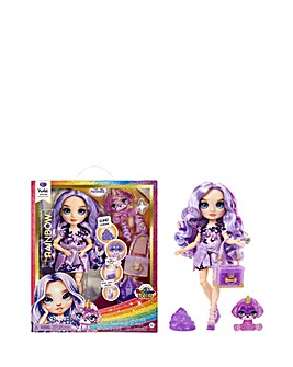 Rainbow High Violet with Slime Kit & Pet - 11in Shimmer Fashion Doll