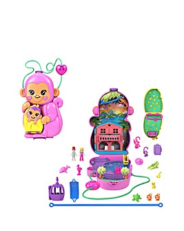 Polly Pocket Large Wearable Momma Monkey & Baby Playset