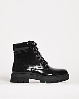 Mada Lace Up Hiker Ankle Boots Ex Wide Fit