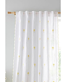 Catherine Lansfield Lorna Embroidered Daisy Voile