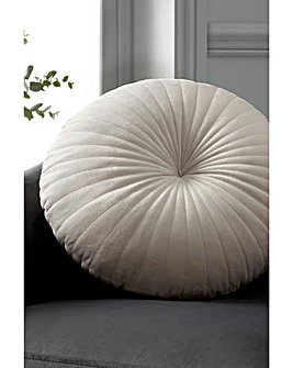 Catherine Lansfield Round Velvet Cushion