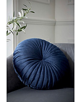 Catherine Lansfield Round Velvet Cushion