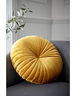 Catherine Lansfield Round Velvet Cushion