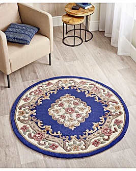 Shensi Hand-Tufted Circle Rug